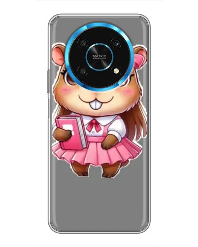 Чехол для Huawei Honor Magic 6 Lite 5G с картинкой «Девочка капибара»