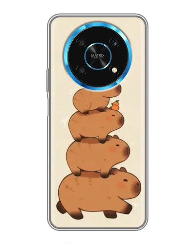 Чехол для Huawei Honor Magic 6 Lite 5G с картинкой «Башня из капибар»