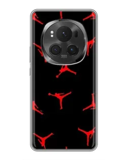 Чехол для Huawei Honor Magic 6 Pro с картинкой «Jordan Red Pattern» Чехол для Huawei Honor Magic 6 Pro с картинкой «Jordan Red Pattern»