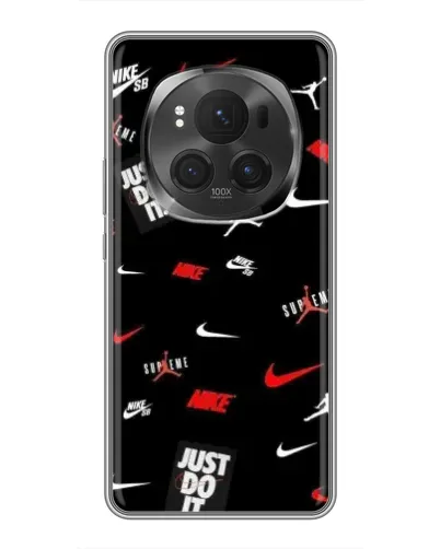 Чохол для Huawei Honor Magic 6 Pro з картинкою «Nike Mix Pattern» Чохол для Huawei Honor Magic 6 Pro з картинкою «Nike Mix Pattern»