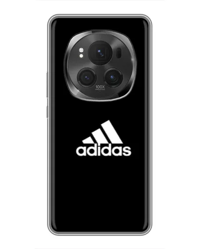 Чехол для Huawei Honor Magic 6 Pro с картинкой «Черная классика Adidas»