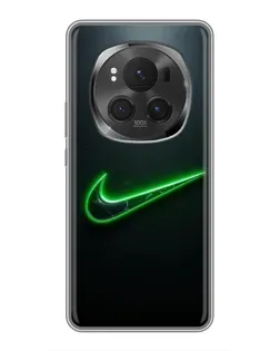 Чехол для Huawei Honor Magic 6 Pro с картинкой «Неоновый контур Nike»