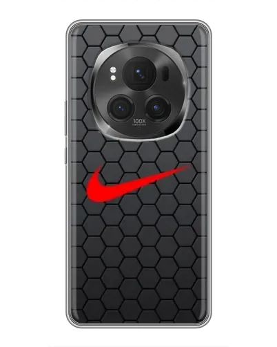 Чехол для Huawei Honor Magic 6 Pro с картинкой «Nike — карбоновая сетка»