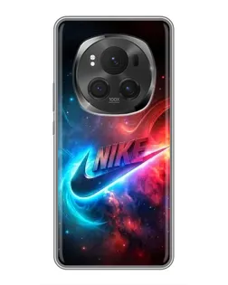 Чехол для Huawei Honor Magic 6 Pro с картинкой «Огненный логотип Nike»