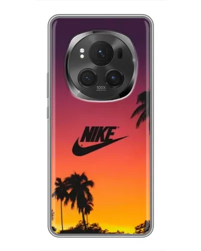 Чехол для Huawei Honor Magic 6 Pro с картинкой «Nike на закате солнца»