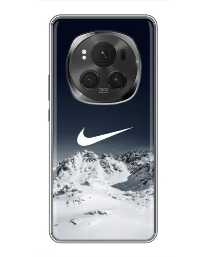 Чехол для Huawei Honor Magic 6 Pro с картинкой «Nike — зимние горы»