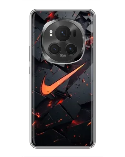 Чехол для Huawei Honor Magic 6 Pro с картинкой «Nike — эффект разломов»