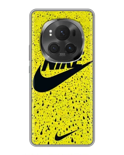 Чехол для Huawei Honor Magic 6 Pro с картинкой «Желтый текстурный Nike»