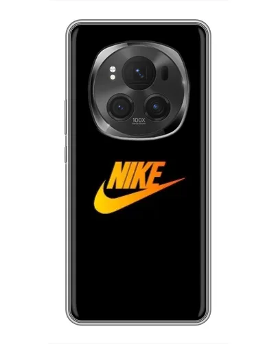 Чехол для Huawei Honor Magic 6 Pro с картинкой «Золотой логотип Nike»