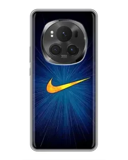 Чехол для Huawei Honor Magic 6 Pro с картинкой «Синий пульс Nike»