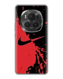 Чехол для Huawei Honor Magic 6 Pro с картинкой «Красные брызги Nike»