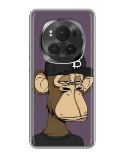 Чехол для Huawei Honor Magic 6 Pro с картинкой «Bored Ape в кепке»