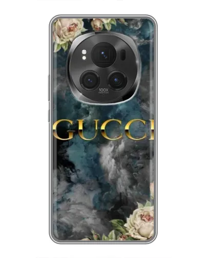 Чохол для Huawei Honor Magic 6 Pro з картинкою «Абстрактні квіти Gucci» Чохол для Huawei Honor Magic 6 Pro з картинкою «Абстрактні квіти Gucci»