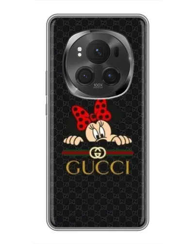 Чохол для Huawei Honor Magic 6 Pro з картинкою «Мінні Маус Gucci — чорний» Чохол для Huawei Honor Magic 6 Pro з картинкою «Мінні Маус Gucci — чорний»