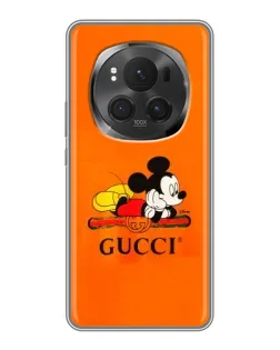 Чохол для Huawei Honor Magic 6 Pro з картинкою «Міккі Маус Gucci — помаранч» Чохол для Huawei Honor Magic 6 Pro з картинкою «Міккі Маус Gucci — помаранч»