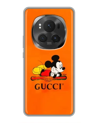 Чехол для Huawei Honor Magic 6 Pro с картинкой «Микки Маус Gucci — оранж» Чехол для Huawei Honor Magic 6 Pro с картинкой «Микки Маус Gucci — оранж»