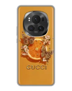 Чохол для Huawei Honor Magic 6 Pro з картинкою «Gucci — золоті метелики» Чохол для Huawei Honor Magic 6 Pro з картинкою «Gucci — золоті метелики»