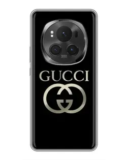 Чохол для Huawei Honor Magic 6 Pro з картинкою «Gucci — золото на чорному» Чохол для Huawei Honor Magic 6 Pro з картинкою «Gucci — золото на чорному»