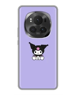 Чехол для Huawei Honor Magic 6 Pro с картинкой «Kuromi — фиолетовый минимализм»