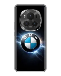 Чехол для Huawei Honor Magic 6 Pro с картинкой «BMW — неоновое сияние»