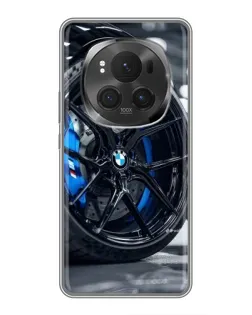 Чехол для Huawei Honor Magic 6 Pro с картинкой «Колесо BMW вблизи»