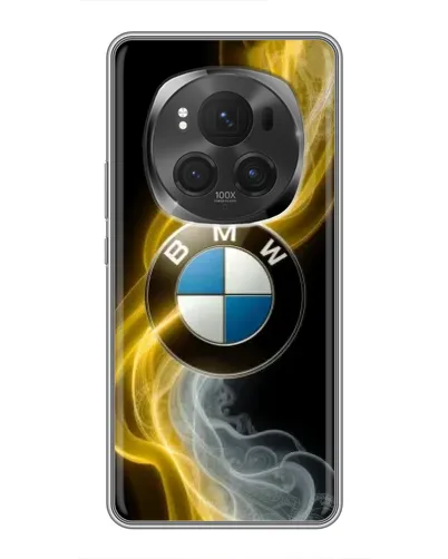 Чехол для Huawei Honor Magic 6 Pro с картинкой «Золотистый дым BMW»