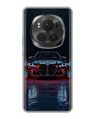 Чехол для Huawei Honor Magic 6 Pro с картинкой «BMW на мокрой дороге»