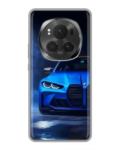 Чехол для Huawei Honor Magic 6 Pro с картинкой «Голубая BMW M4»