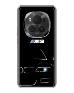 Чехол для Huawei Honor Magic 6 Pro с картинкой «Минималистичный принт BMW M3»