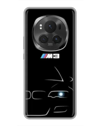 Чехол для Huawei Honor Magic 6 Pro с картинкой «Минималистичный принт BMW M3»
