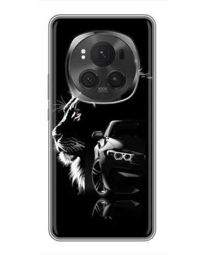 Чехол для Huawei Honor Magic 6 Pro с картинкой «BMW и лев»