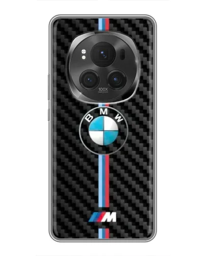 Чехол для Huawei Honor Magic 6 Pro с картинкой «Эмблема BMW и карбон»