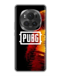 Чехол для Huawei Honor Magic 6 Pro с картинкой «Яркий логотип PUBG»