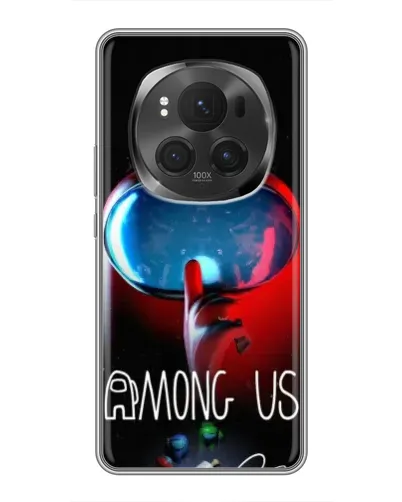 Чехол для Huawei Honor Magic 6 Pro с картинкой «Красный импостер — макро»