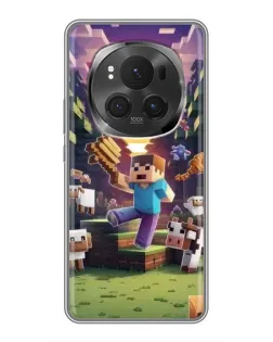 Чехол для Huawei Honor Magic 6 Pro с картинкой «Стив на ферме»