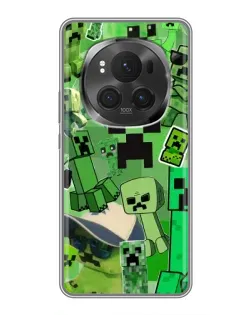 Чехол для Huawei Honor Magic 6 Pro с картинкой «Криперы Minecraft»