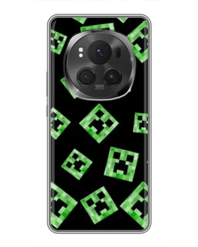 Чехол для Huawei Honor Magic 6 Pro с картинкой «Паттерн с криперами»