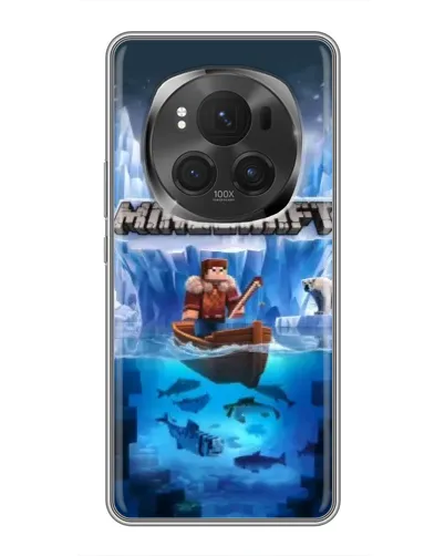 Чехол для Huawei Honor Magic 6 Pro с картинкой «Minecraft ледяной мир»