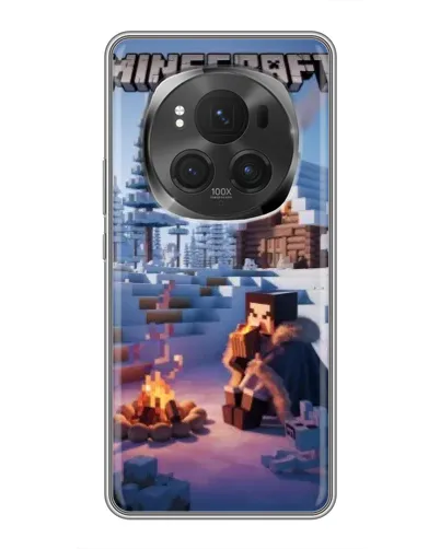 Чехол для Huawei Honor Magic 6 Pro с картинкой «Зимний Minecraft»