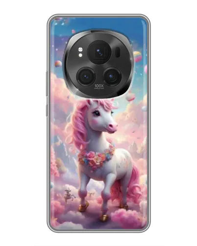 Чехол для Huawei Honor Magic 6 Pro с картинкой «Единорог среди облаков»