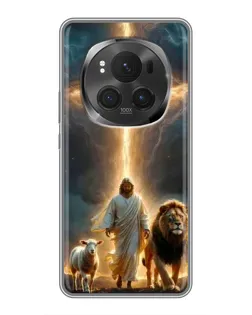 Чохол для Huawei Honor Magic 6 Pro з картинкою «Лев Юди та Світло» Чохол для Huawei Honor Magic 6 Pro з картинкою «Лев Юди та Світло»