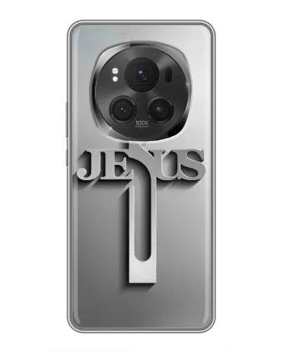 Чехол для Huawei Honor Magic 6 Pro с картинкой «Металлический крест Jesus» Чехол для Huawei Honor Magic 6 Pro с картинкой «Металлический крест Jesus»