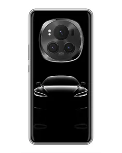 Чехол для Huawei Honor Magic 6 Pro с картинкой «Силуэт Tesla Night»