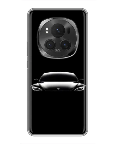 Чехол для Huawei Honor Magic 6 Pro с картинкой «Фары Tesla Night»