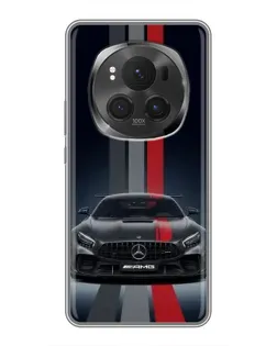 Чехол для Huawei Honor Magic 6 Pro с картинкой «Mercedes — белый карбон»