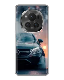 Чехол для Huawei Honor Magic 6 Pro с картинкой «Mercedes — ночной город»