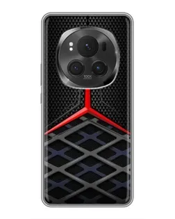 Чохол для Huawei Honor Magic 6 Pro з картинкою «Mercedes Carbon Grid»
