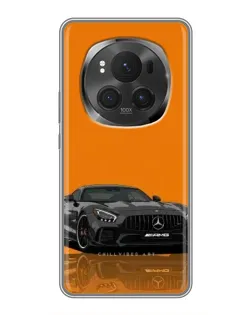 Чохол для Huawei Honor Magic 6 Pro з картинкою «Помаранчевий Mercedes AMG»