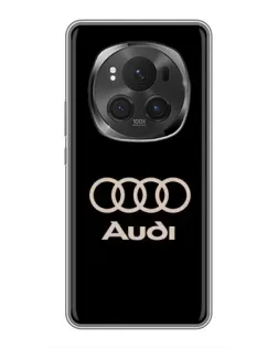 Чехол для Huawei Honor Magic 6 Pro с картинкой «Audi — золотой логотип»