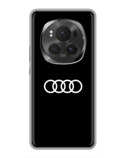 Чехол для Huawei Honor Magic 6 Pro с картинкой «Audi White Logo»